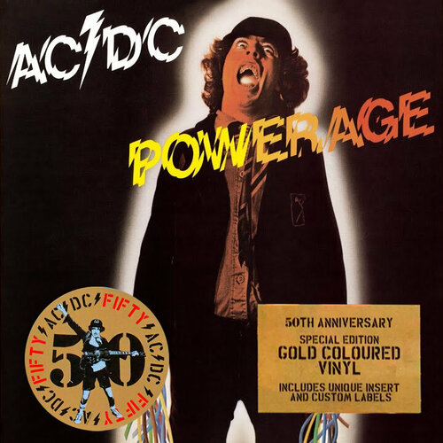 AC/DC - Powerage [50th Anniversary Edition Gold Vinyl] (19658834601) ac dc – back in black cd europe 2003