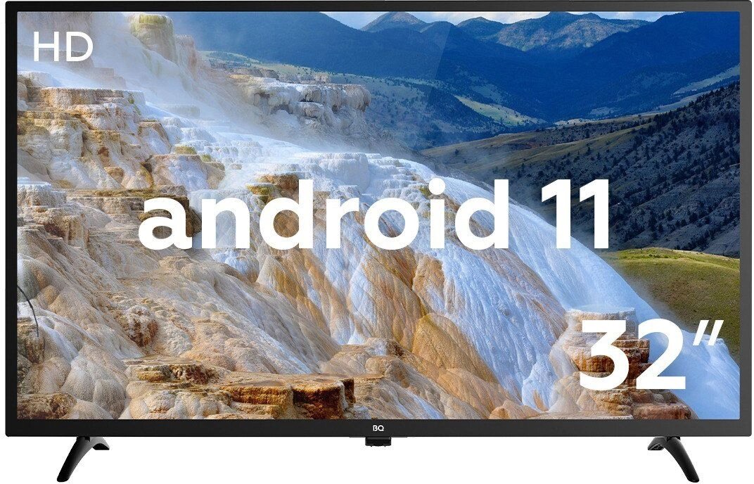 BQ 32S15B, HD, черный, смарт ТВ, Android