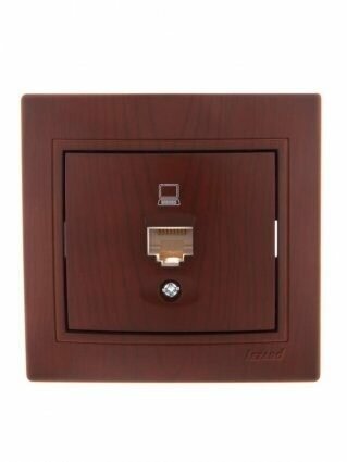 Розетка компьютерная Lezard Mira 701-0601-139 вишня