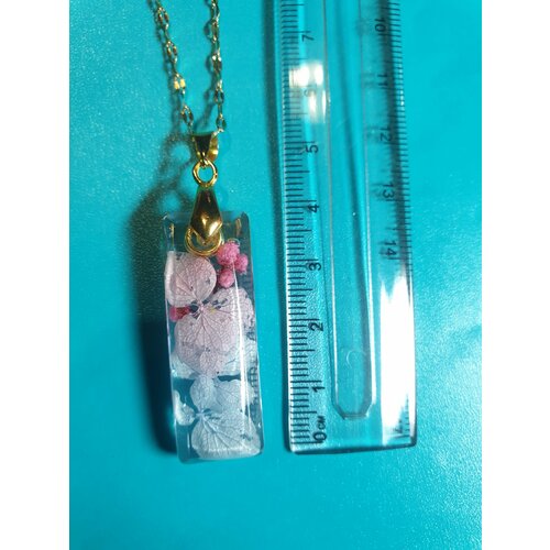 Чокер, длина 28 см, прозрачный