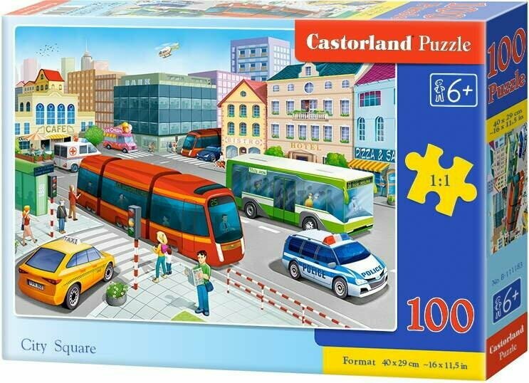 Пазл Castorland "Городской транспорт", 100 элементов