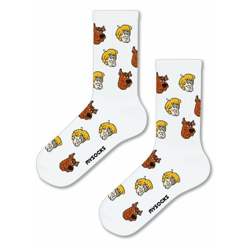 scooby doo Носки MySocks, размер 36-43, белый