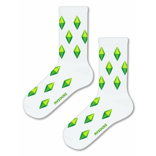 Носки MySocks, размер 36-43, белый носки mysocks размер 36 43 белый