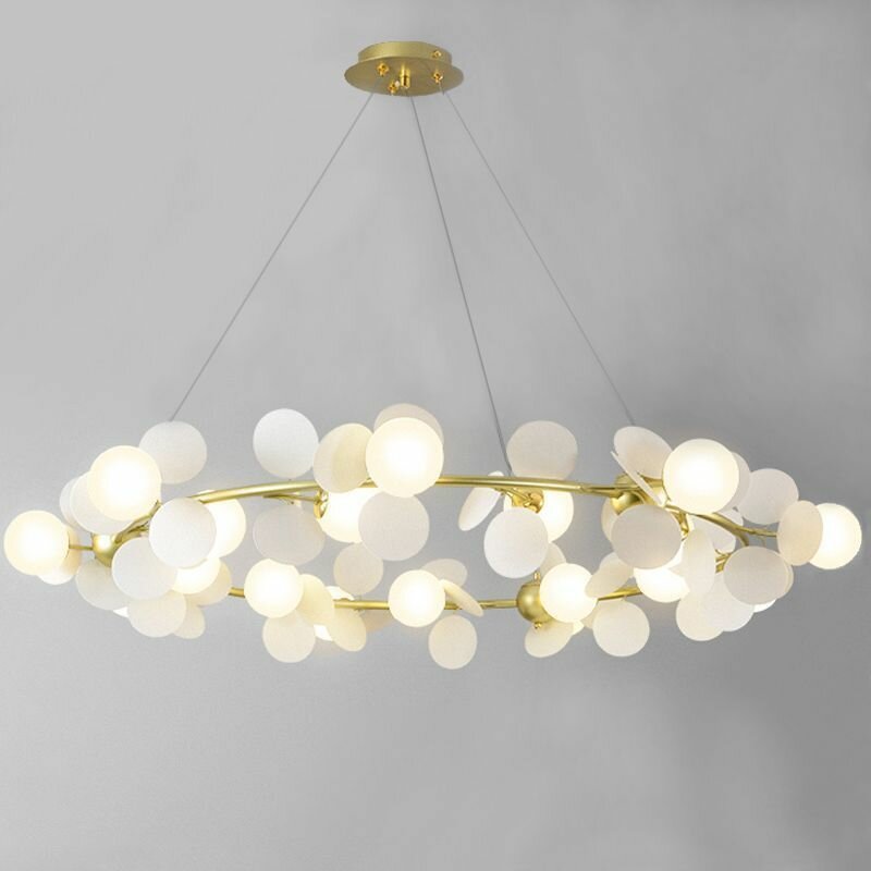 фото Loft Concept Люстра MATISSE Chandelier circle white 40.3604-0