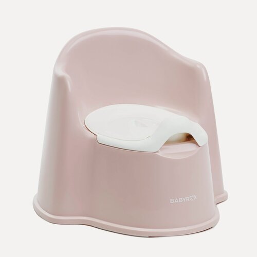 Изображение товара Детский горшок BABYROX, с крышкой, розовый, антискользящий, анатомический, пыльно-розовый