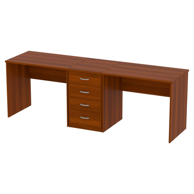 фото Стол Меб-фф Офисный стол Меб-фф КП-СТ-41 цвет Орех Итальянский