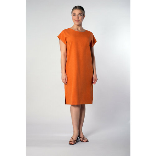 фото Платье mila bezgerts, размер 48, оранжевый