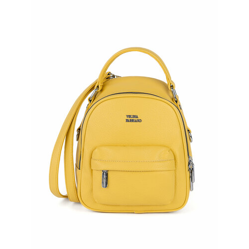 Рюкзак Velina Fabbiano, фактура зернистая, желтый