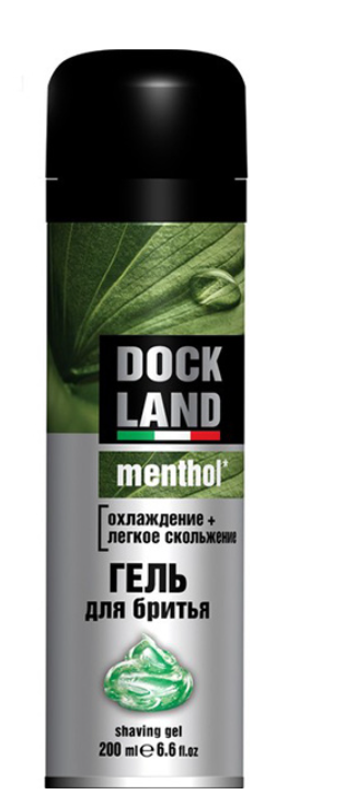 Гель для бритья Dockland Menthol, 200 мл