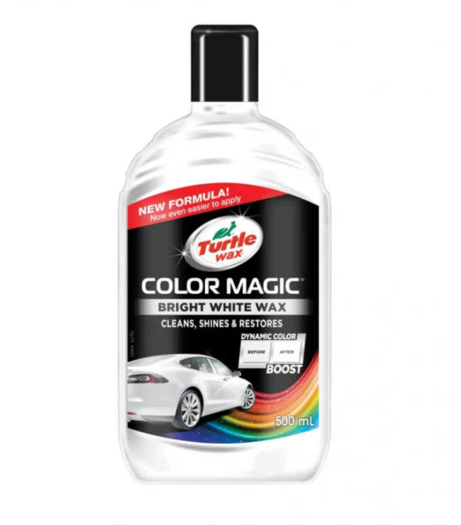 TurtleWax Color Magic Black Полироль цетообогащенный Белый 500мл 15083 / 52712,