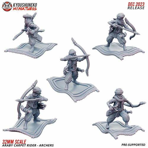 Миниатюра Warhammer Araby Carpet Riders Archers warhammer ghost archers призрачные лучники