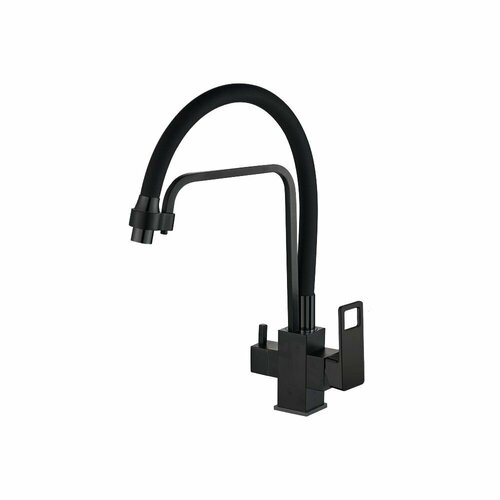 Смеситель для кухни с гибким изливом VALFEX Arcadia Black 10800₽