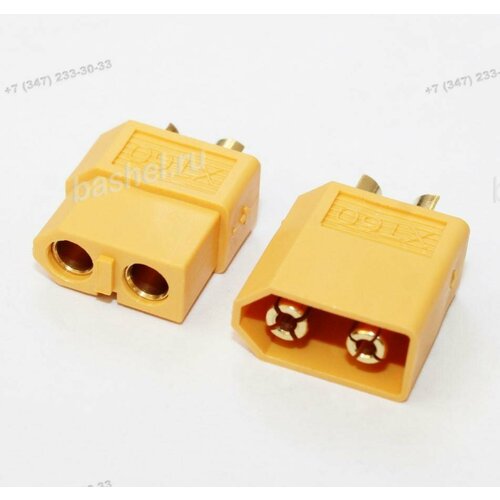 Разъем XT60 MF 2 PIN до 60A розетка вилка на провод розетка вилка на провод 550₽