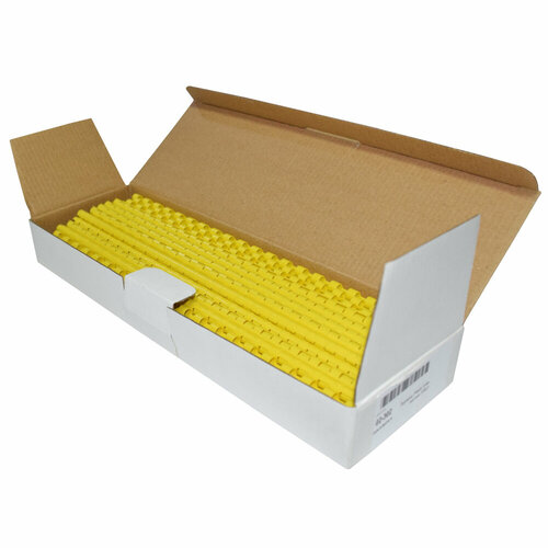 Пружины пластиковые для переплета 6 мм желтые 100шт 565₽