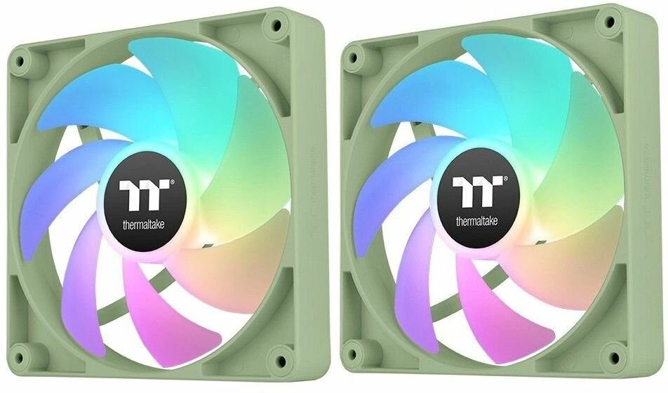 Корпусный вентилятор Thermaltake Вентилятор CT120 Sync Matcha ARGB зеленый 4-pin 30.5dB Ret (CL-F202-PL12MG-A)