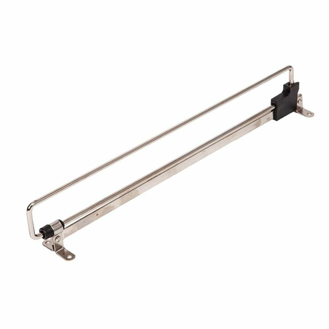 Вешалка выдвижная в шкаф длина 250 цвет хром