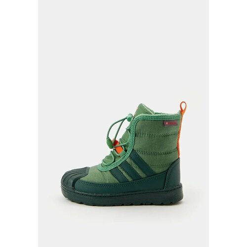 фото Ботинки adidas originals superstar 360 boot, размер 19, зелeный