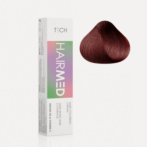 Изображение товара Перманентная крем-краска для волос Hairmed 6/6 Темно-русый Красный 100 мл