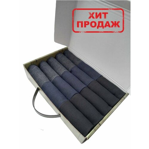 фото Носки , комплект, 15 пар, размер 27-29, черный homss