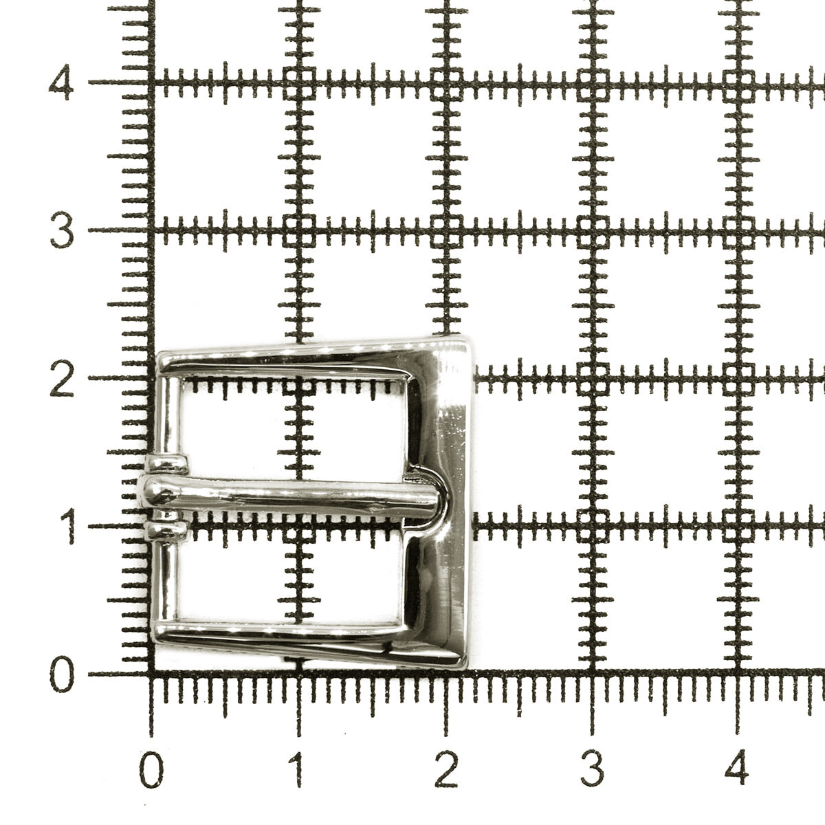 Пряжка для ремня 16мм (23*22мм), BIG, 6895, металл (никель), 10 шт — фото 1