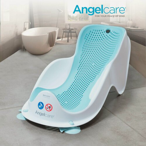 Изображение товара Лежачок-горка для купания новорожденных детей Angelcare Bath Support Mini, светло-голубой