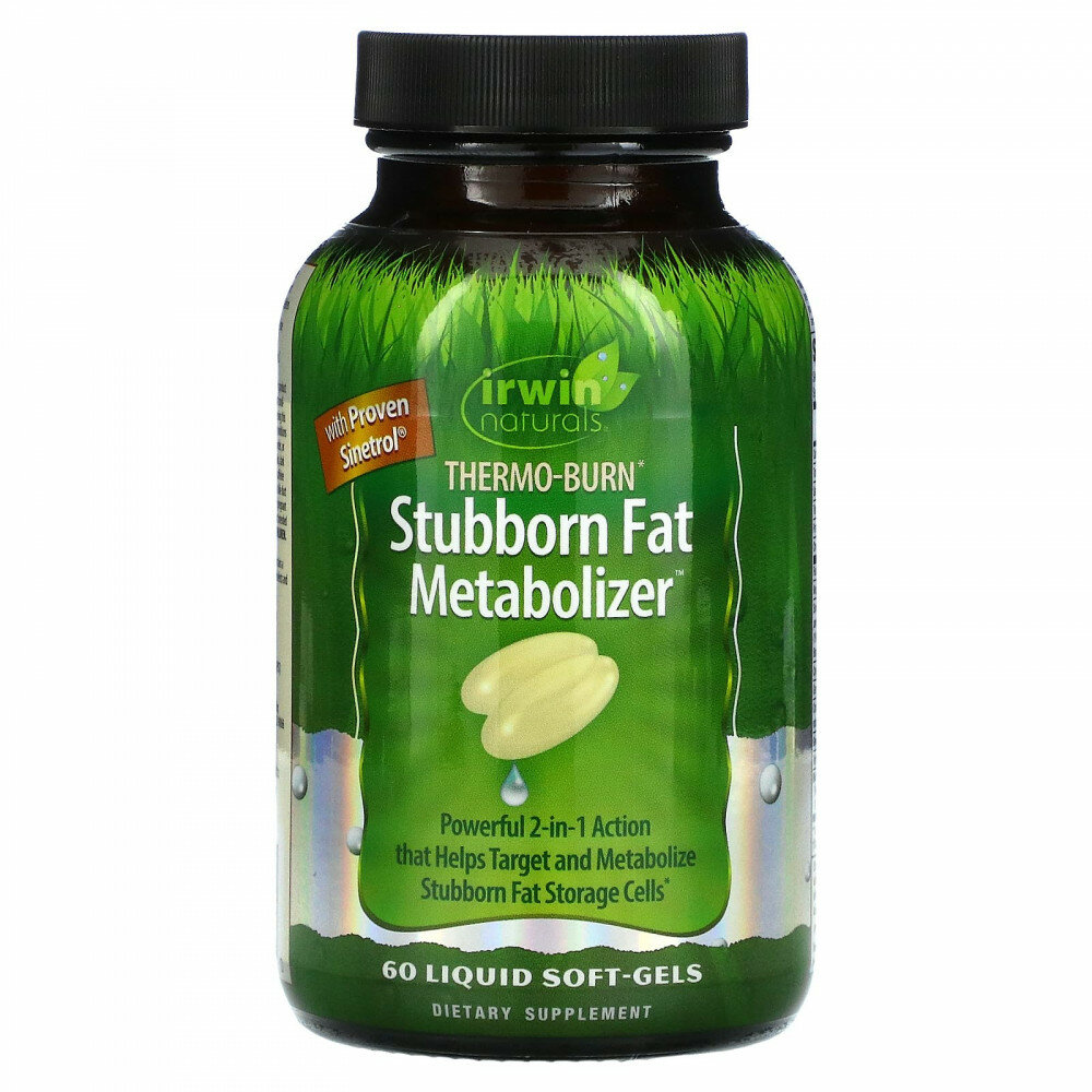 Irwin Naturals, Thermo-Burn Stubborn Fat Metabolizer ™, 60 желатиновых капсул