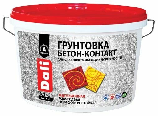 Dali Грунтовка бетон-контакт бледно-розовый (6кг)