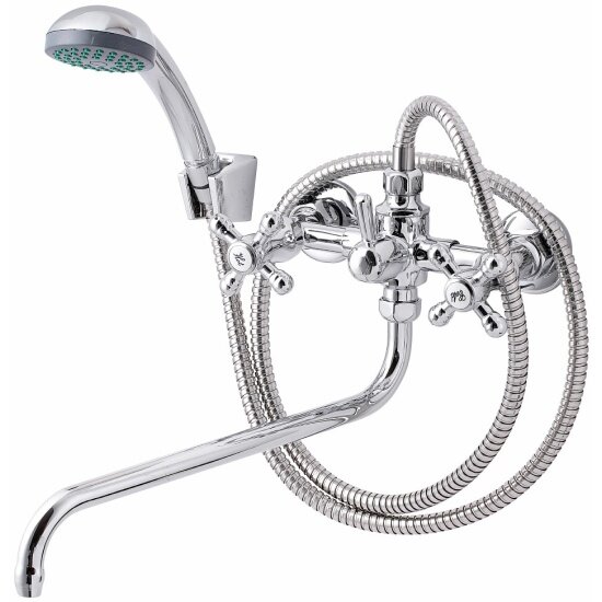 Смеситель для ванны с душем Псм-профсан профсан ПСМ-150-К89 стандарт-б тип см-вудрншлр