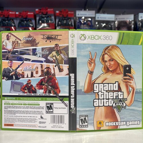 Игра Grand Theft Auto GTA 5 Xbox 360 - Кастомная обложка для диска 1 390₽