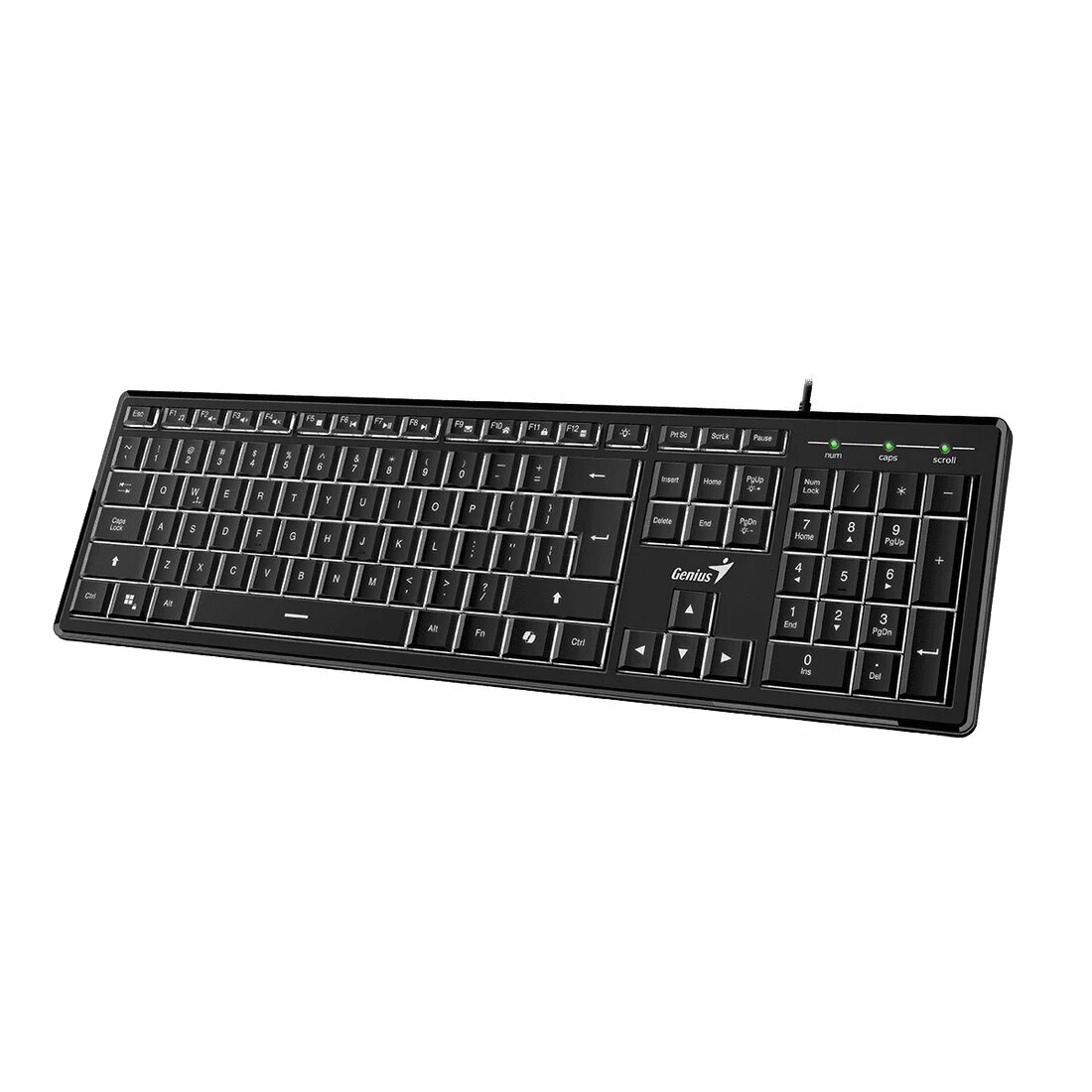 Клавиатура Genius SlimStar 820, USB, черный тип подключения: проводная, интерфейс: USB