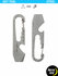 Мультитул-брелок edc Nite Ize DoohicKey Key Tool - Стальной