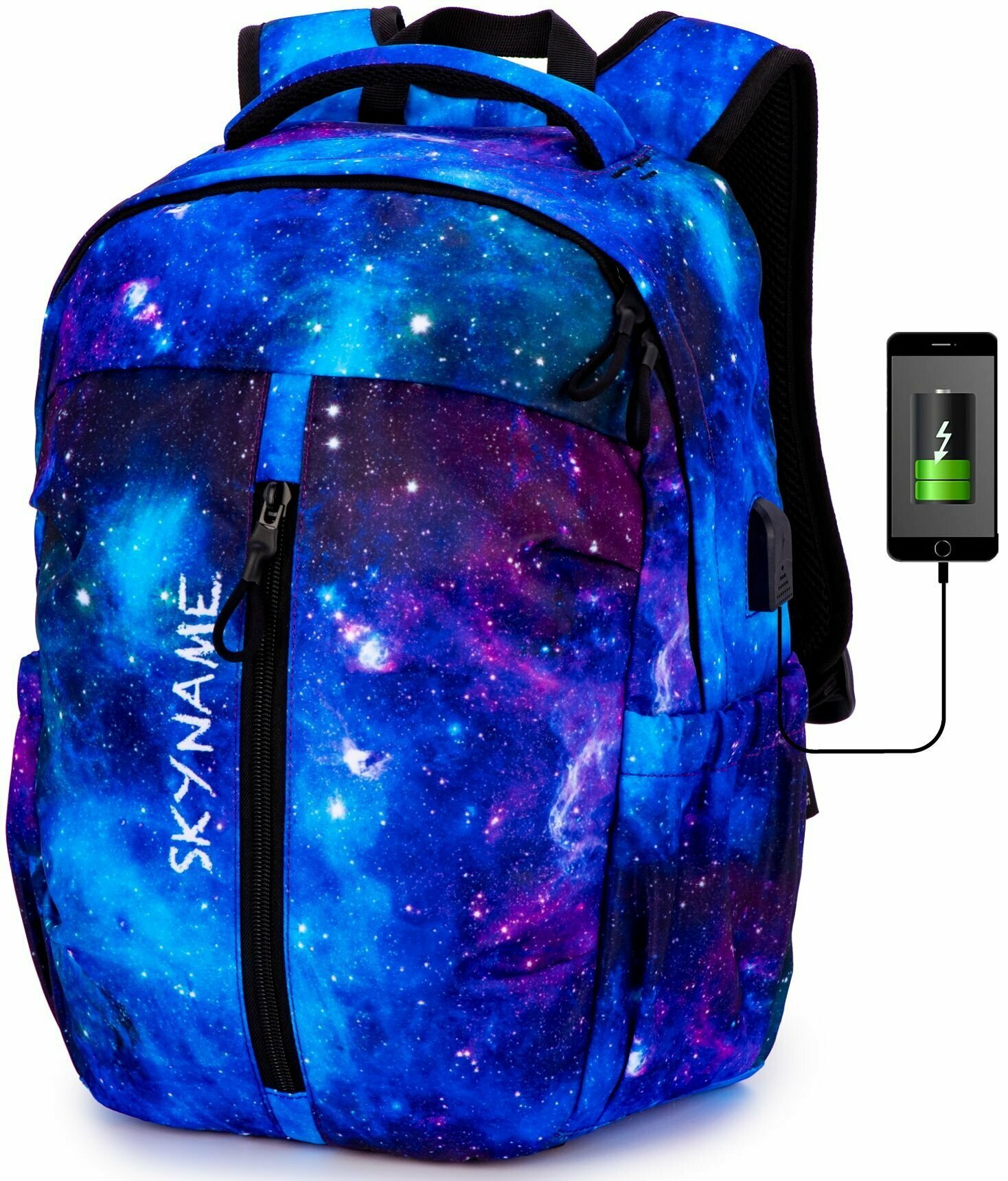 Рюкзак школьный для девочки подростка 20л А4 анатомический SkyName (СкайНейм)