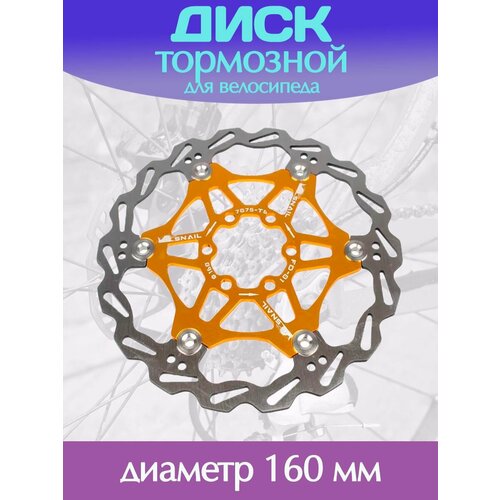Тормозной диск 160 мм для велосипеда / Велосипедный ротор дискового тормоза