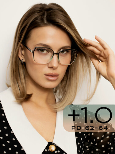 Изображение товара Корригирующие очки для зрения +1 / Готовые очки для чтения с диоптрией +1,0