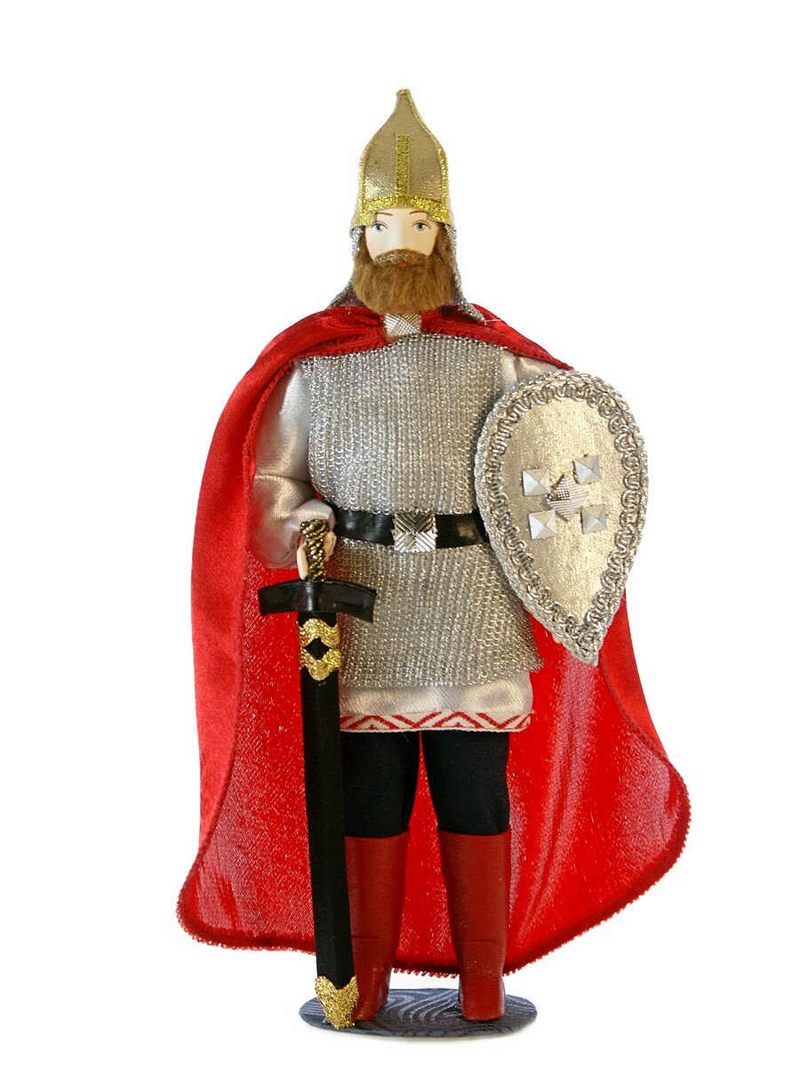 Кукла коллекционная в русском костюме Богатырь