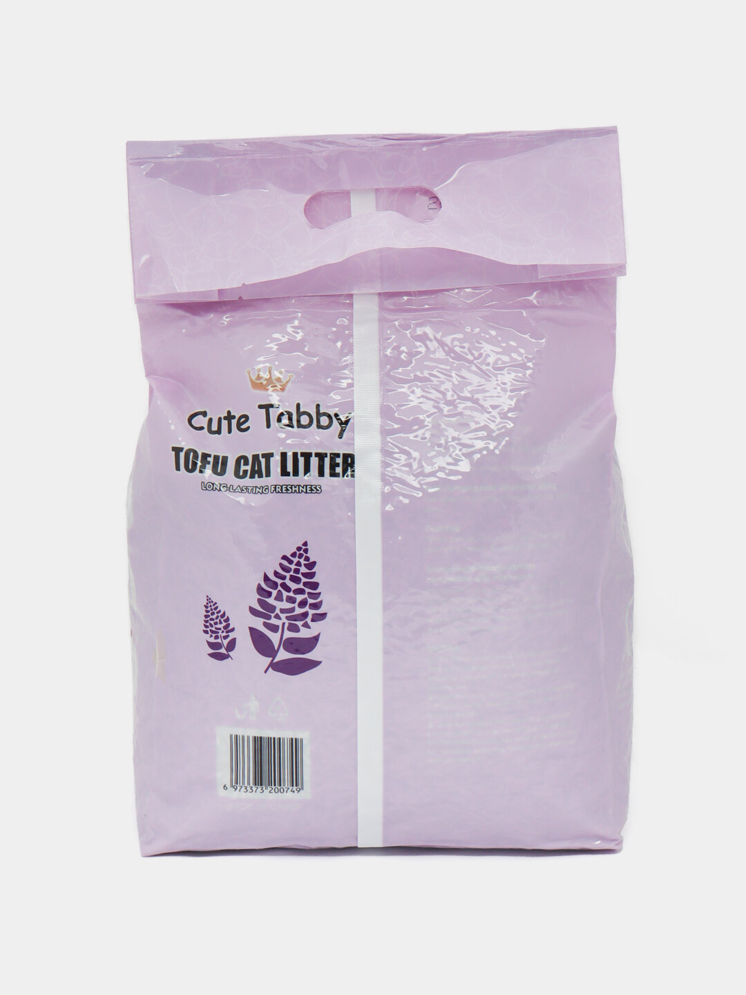 Наполнитель для кошек Tofu, без пыли, смываемый в унитаз 6 л, Сиреневый — фото 1