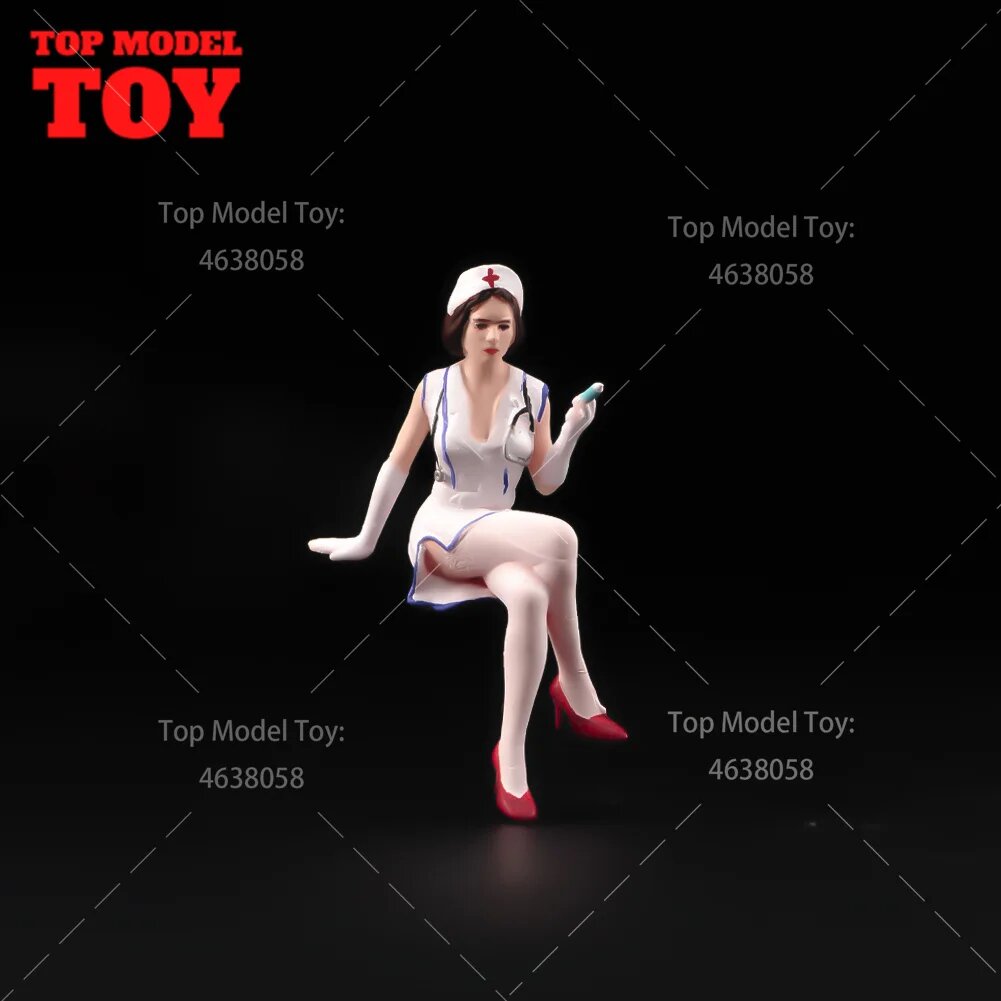 Миниатюра медсестры MAK 1/64 1/43 1/87, Unpainted, 1 to 43, Унисекс