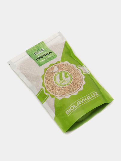 Гречка зеленая 500 гр, BIOLAVKA, без глютена и ГМО, для проращивания — фото 1