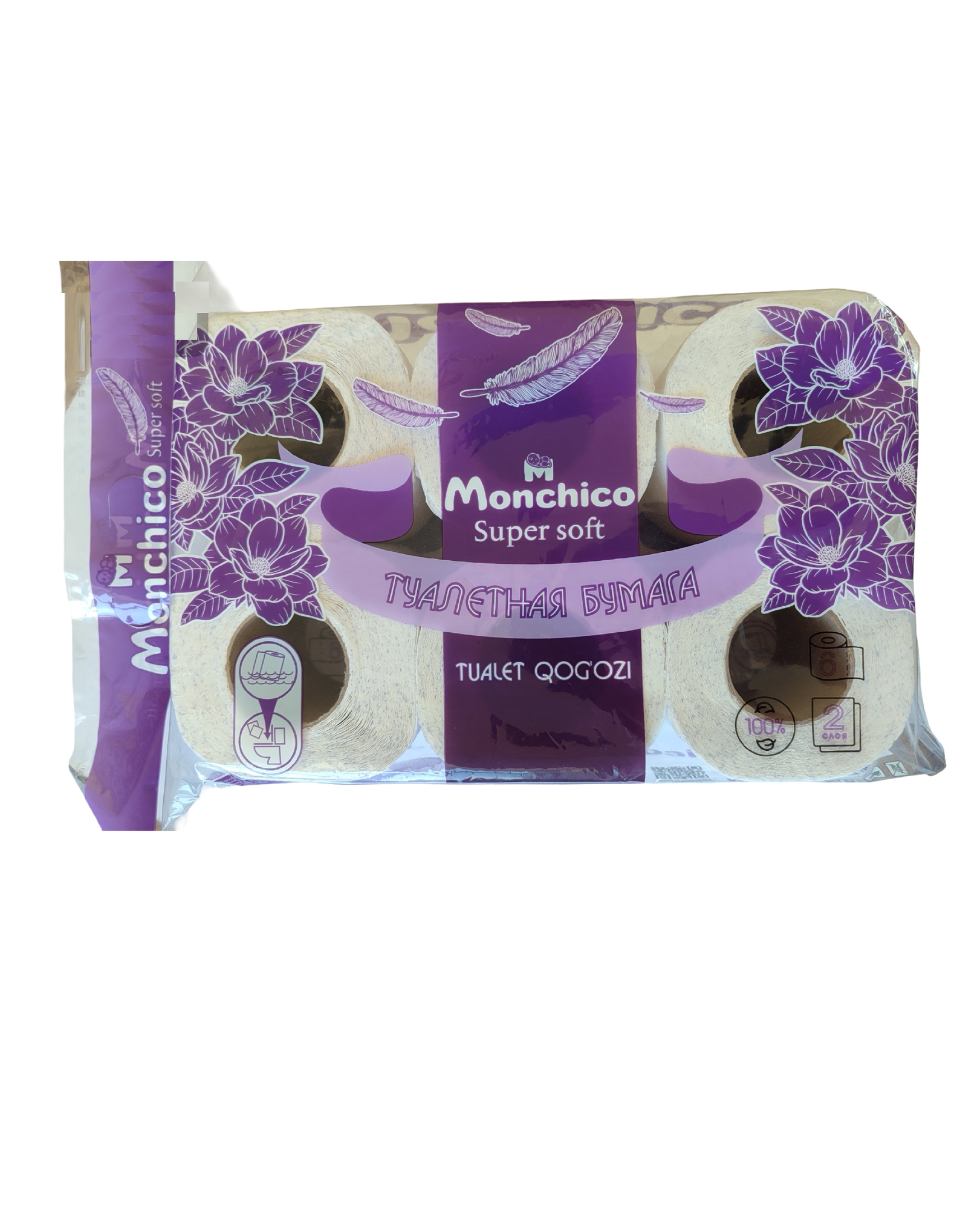 Monchico Super Soft, туалетная бумага, 6 шт