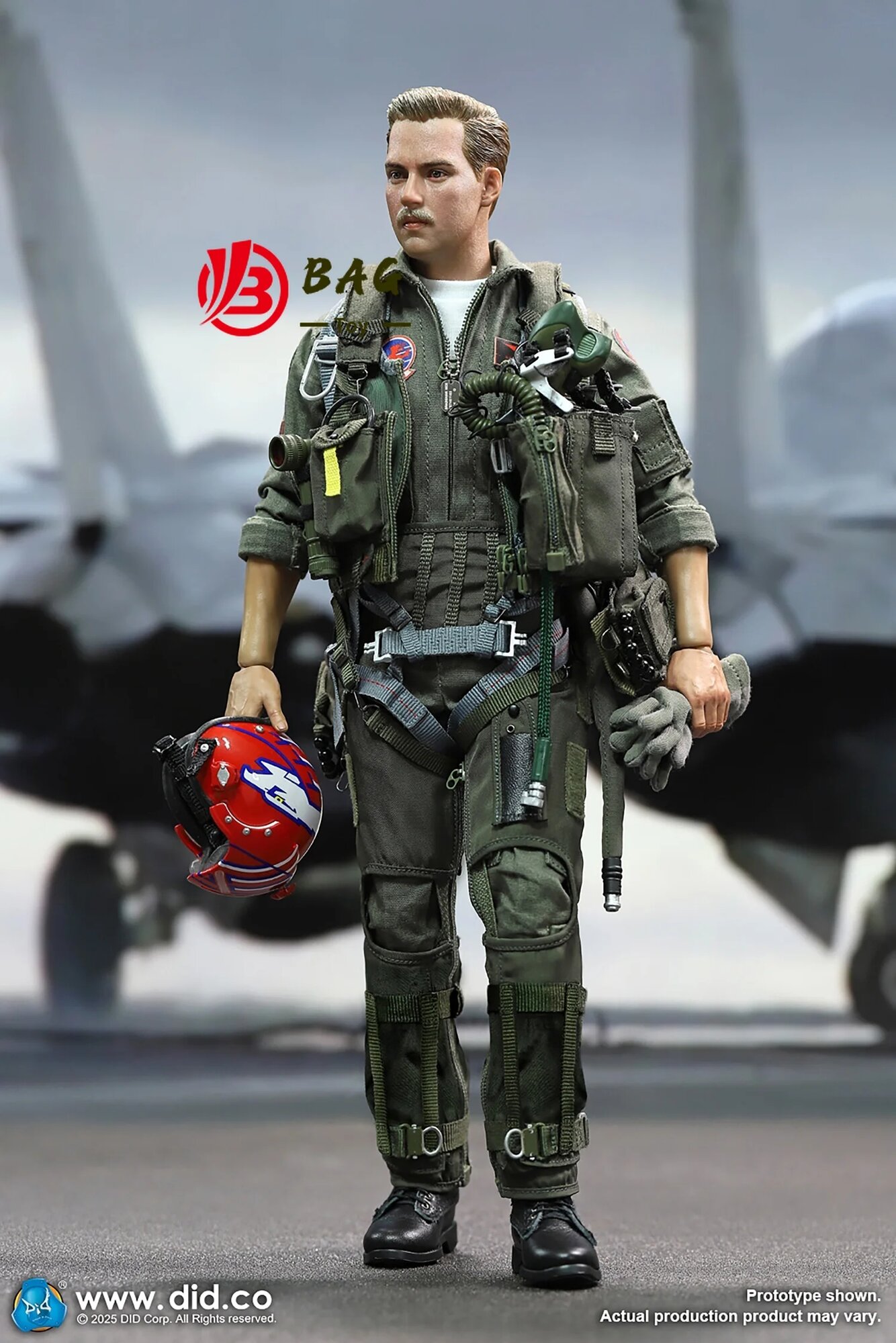 Изображение Фигурки DID MA80182 пилот ВМС США F14 1/6