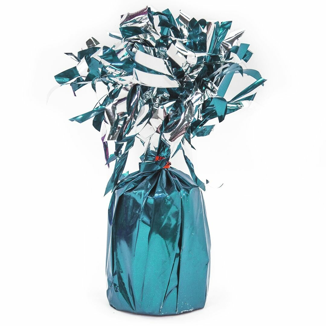 Грузик для воздушных шаров Дон Баллон Конус, цвет голубой Металлик, 10х19х15 см 12 шт