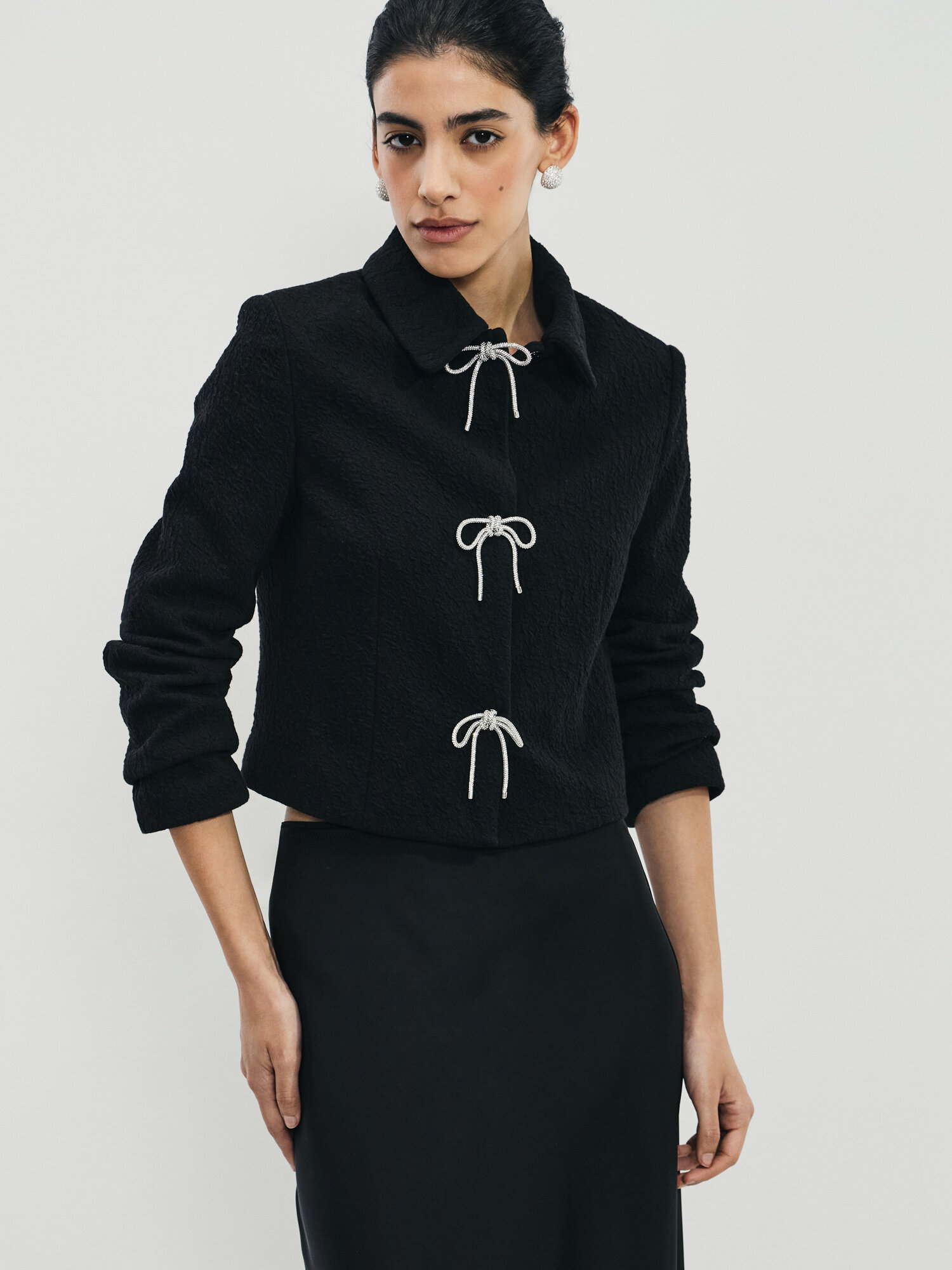 Пиджак Zarina, размер XS (RU 42), черный — фото 1