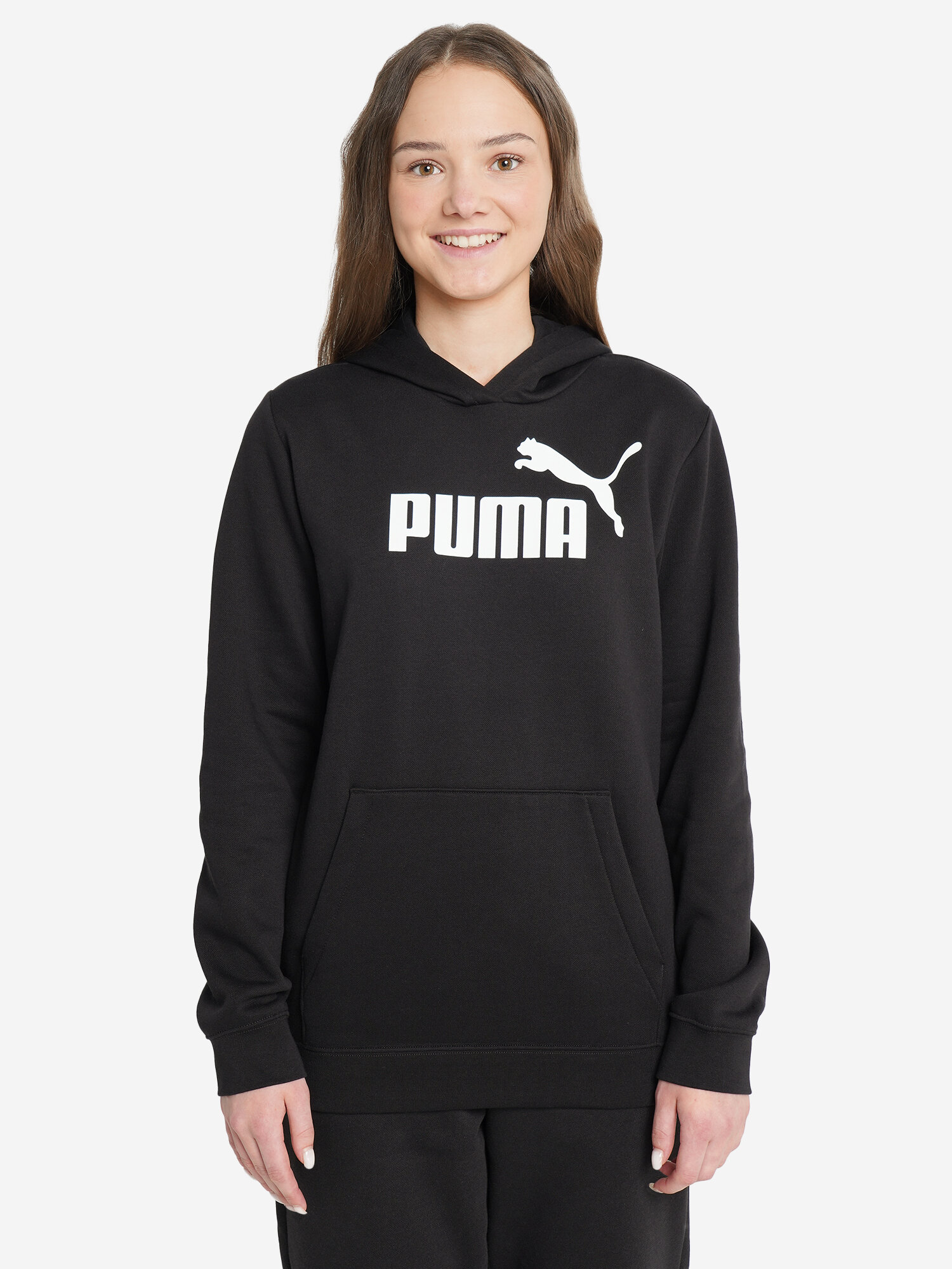 Худи PUMA, размер 164, черный — фото 1