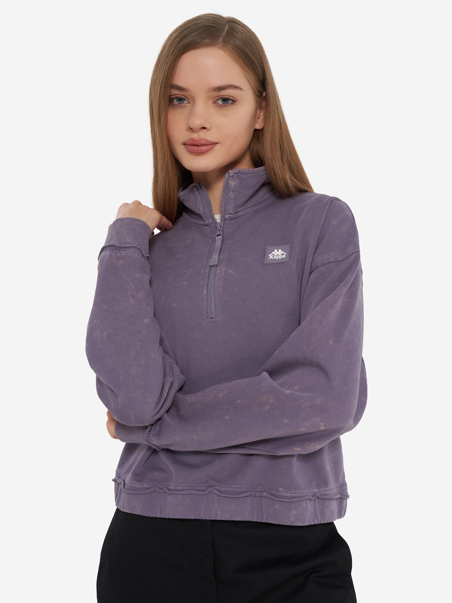 Свитшот Kappa, размер 46-48, , фиолетовый — фото 1