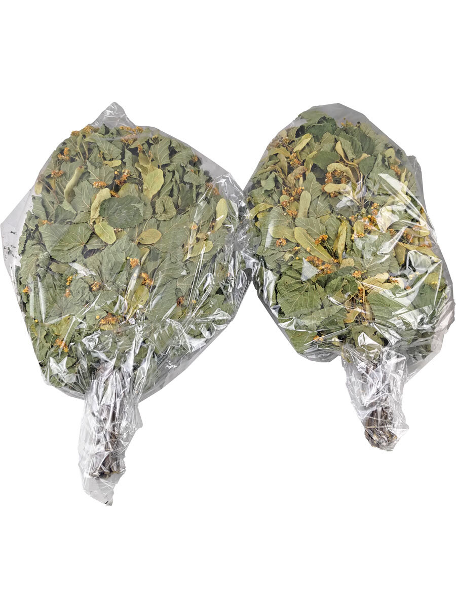 Набор веников из липы Суши Веник (2 шт.) для бани и сауны урожай 2025