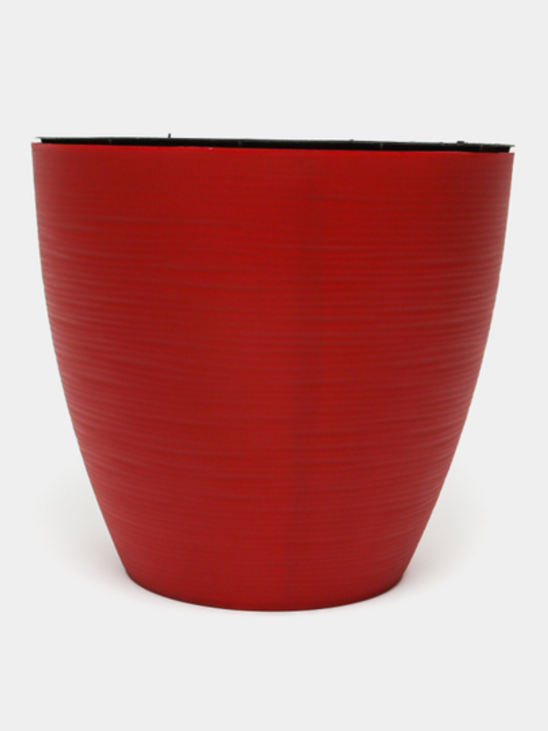 Горшок-кашпо "Гармония" 4л, красный, пластиковый, с дренажной вставкой