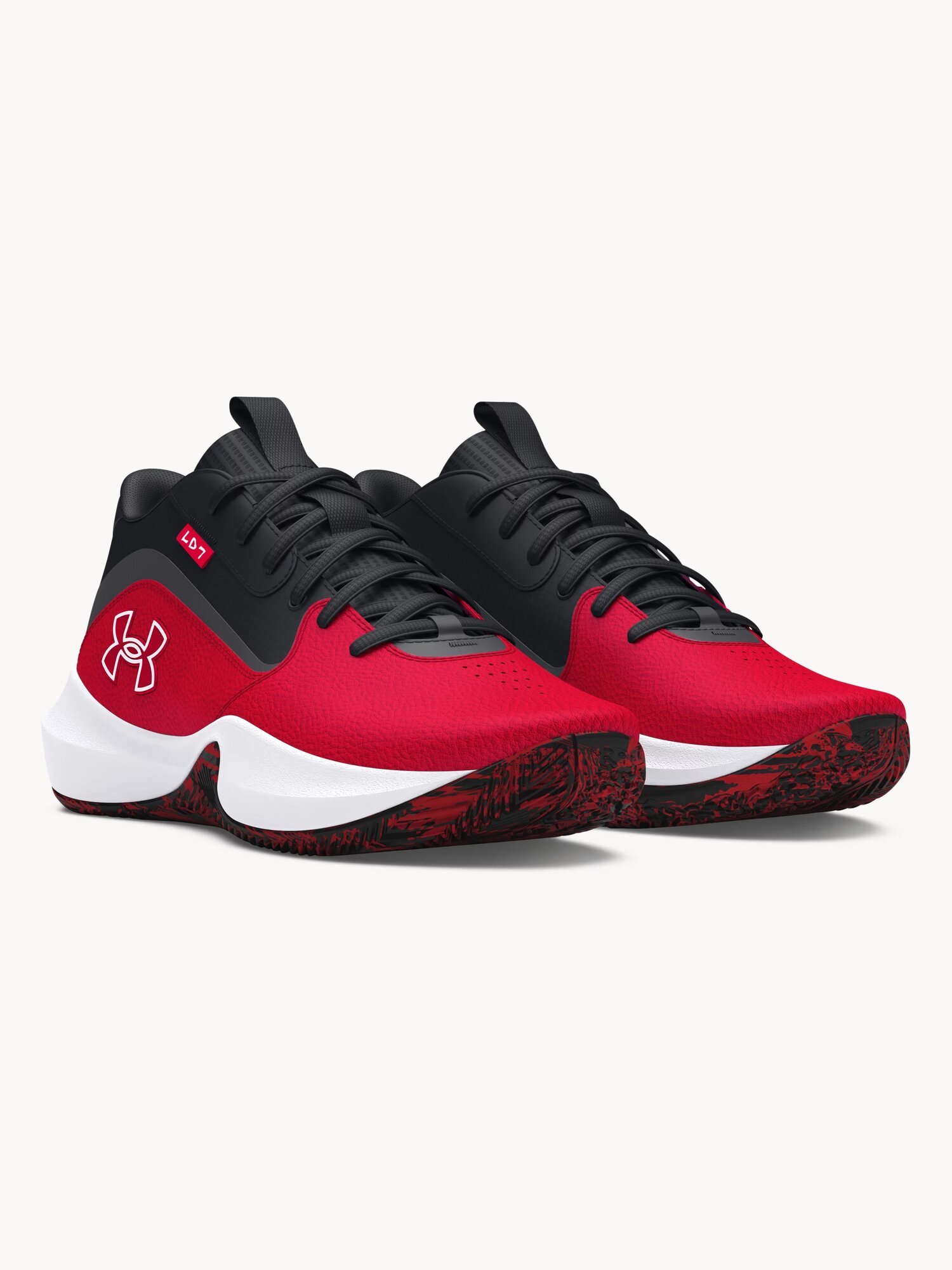 Кроссовки Under Armour Lockdown 7, размер 9/10,5 US, красный — фото 1