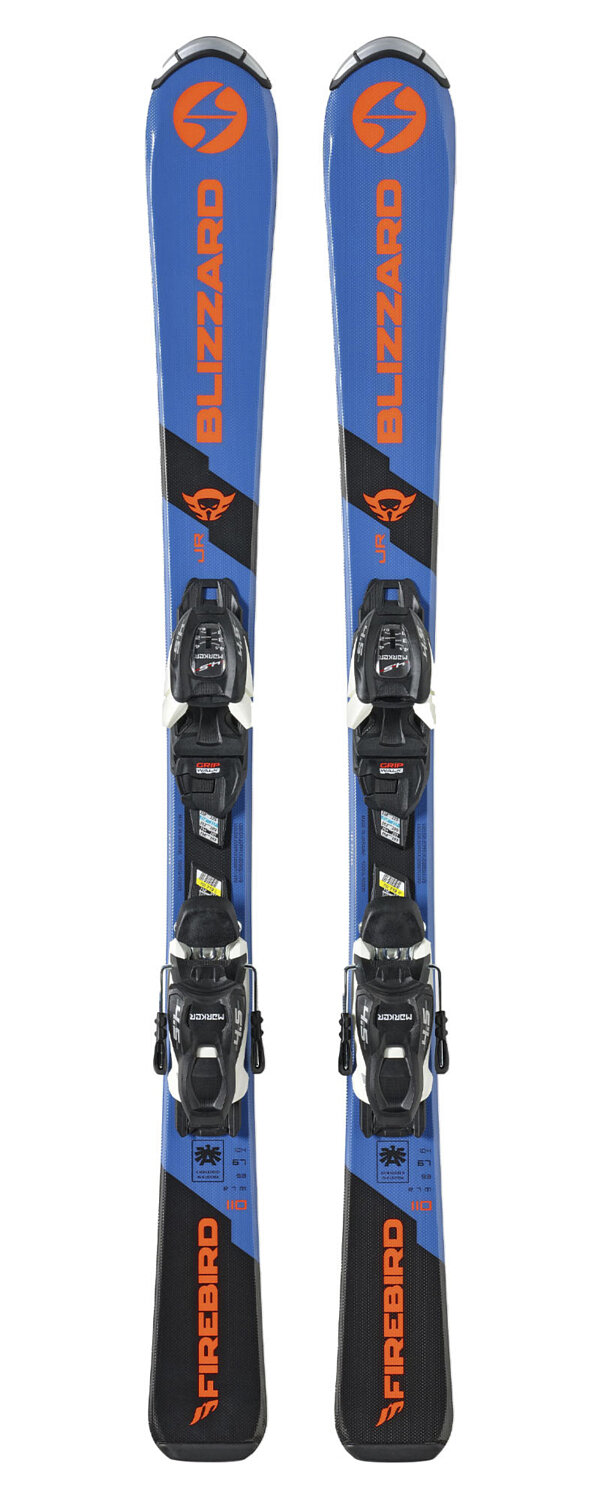 Горные лыжи с креплениями BLIZZARD Firebird Jr 100-140+Fdt Jr 4.5 Blue/Orange (см:120)