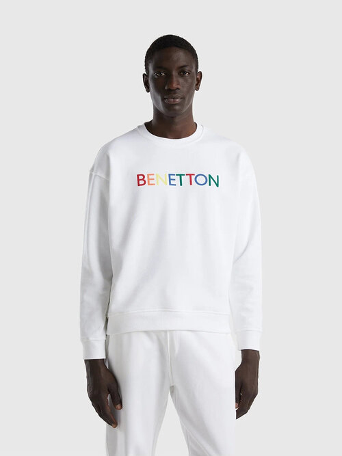 Свитшот UNITED COLORS OF BENETTON, размер KL, белый