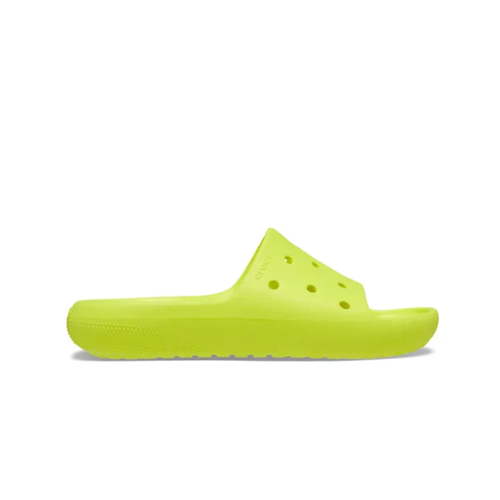 Шлепанцы Crocs Classic Slide v2, размер M13 US, желтый, зеленый